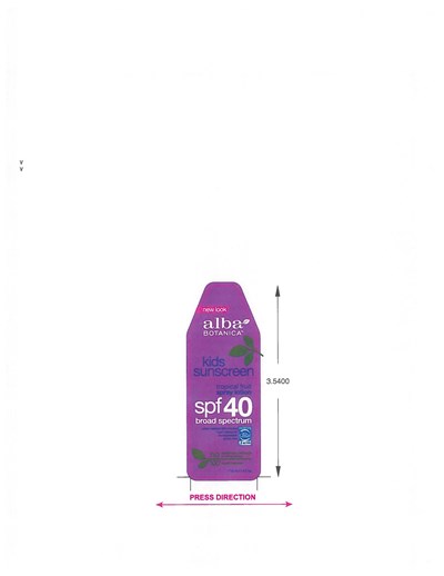 Front Label (Al0038502 Alba Tropical Fruit Kids Sunscreen Spray Spf40 Front Label)